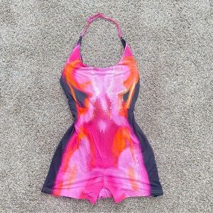 White Fox Boutique Pink Love The Way Body Heat Playsuit Size L